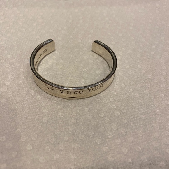 Tiffany & Co. Sterling Silver Estate 1837 Cuff Bracelet - Picture 3 of 14